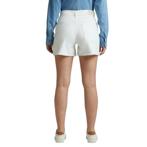 Pepe Jeans Rachel White High Waist Regular Fit Shorts