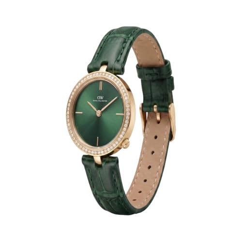 Daniel Wellington Round 23mm Green Dial Analog Women Watch - DW0DL2400