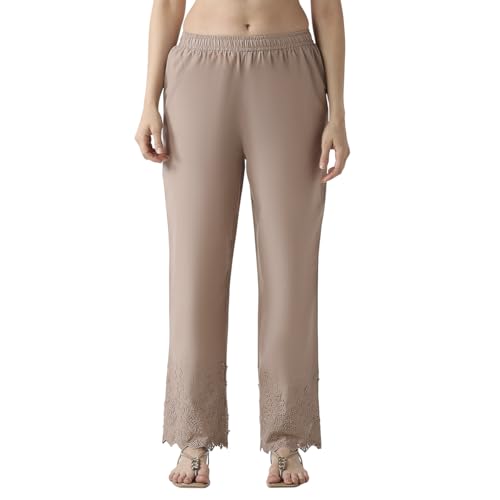 BIBA Women Nude Cotton Comfort Pants_XL