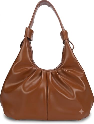 MUCHOVA Stylish Premium Handbag for Women, Crossbody Bag for Girls, Adorable Purse for Women, Elegant Design Beautiful Texture Handbag (Dark Tan)