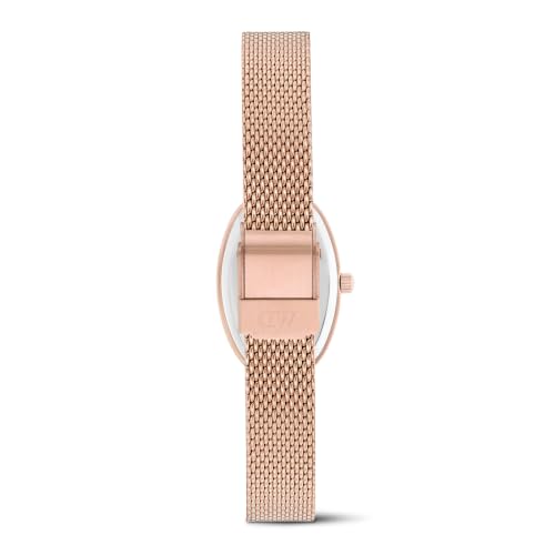 Daniel Wellington Oval 22mm Burgundy Dial Analog Women Watch - DW0DL3001