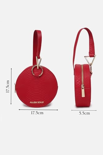 Allen Solly Womens textured red HANDBAG