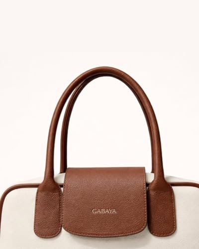 GABAYA Elan Vegan Leather Top Handle Handbag for Women | Structured Elegant Shoulder Bag | Premium Designer Purse for Office, Party & Daily Use