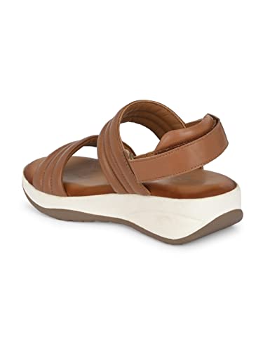 Delize Comfort Leather - Tan women leather sandals-39