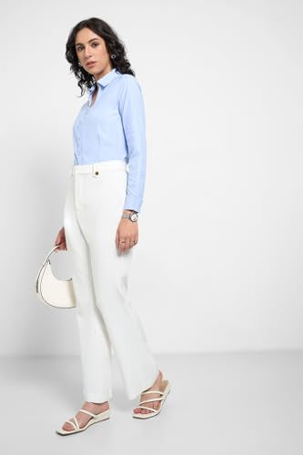 Annabelle by Pantaloons Women's Loose Casual Pants (110160590006 DE Blanc