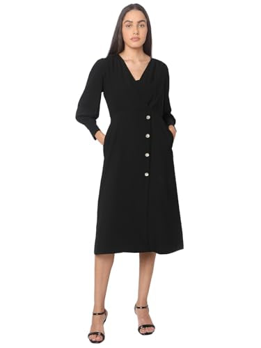 VERO MODA Women Black Fit and Flare Dress