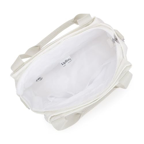Kipling Womens Elysia Cross body, Pure Alabaster, 11.5''L x 9''H x 5''D, Kipling Women's Elysia Crossbody Bag, Lightweight, Multi-compartment Magnetic Snap Pockets, Shoulder Bag