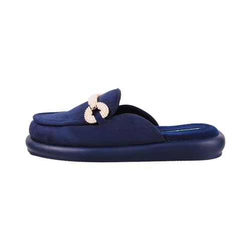 Catwalk Women Stylised Open Back Platforms | For Women & Girls (BLUE,9 UK)