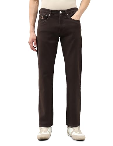 U.S. Polo Assn. Denim Co. Men's Slim Jeans (UDJEN1799H_Choco