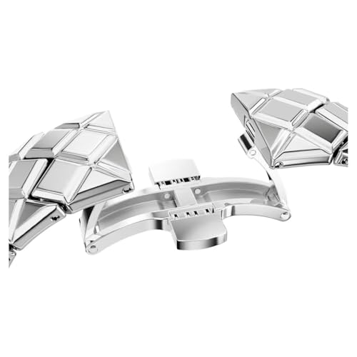 Swarovski Curiosa Bangle 572 Crystal Bracelet, Silver Tone, Stainless Steel, Silver, Classic