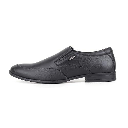 Red Chief Low Ankle Formal Slip On Shoes for Men | Black UK07