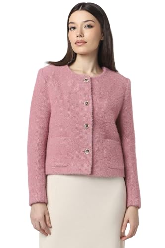 Van Heusen Women's A-Line Coat (VWJKURGFL56206_Pink