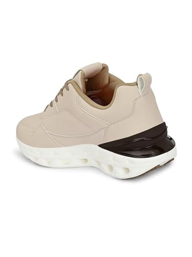 OFF LIMITS Men CLOUDPUP Casual Sneakers, Cream, 8 UK