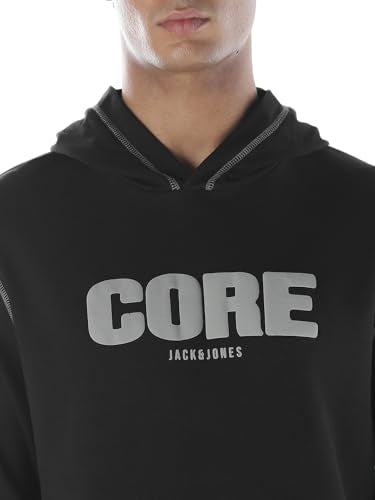 Jack & Jones Men Regular Fit Black Sweatshirt