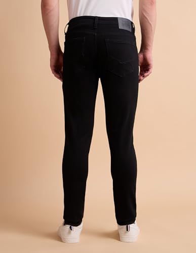 U.S. POLO ASSN. Denim Co. Men's Brandon Slim Tapered Fit Black Jeans