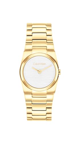 Calvin Klein Ck Unite Qtz Basic Slim White Tonneau Dial Women's Watch- 25100122