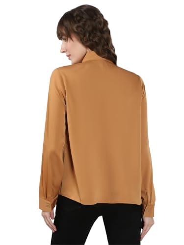VERO MODA Women's Regular Fit Brown Top