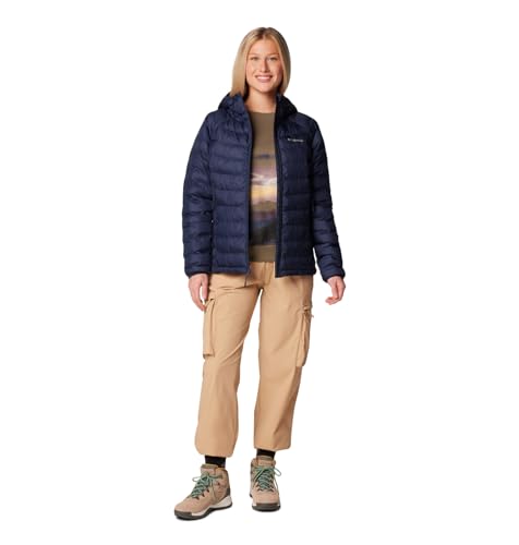 Columbia Womens Powder Lite II Hooded Jacket, Collegiate Navy, M