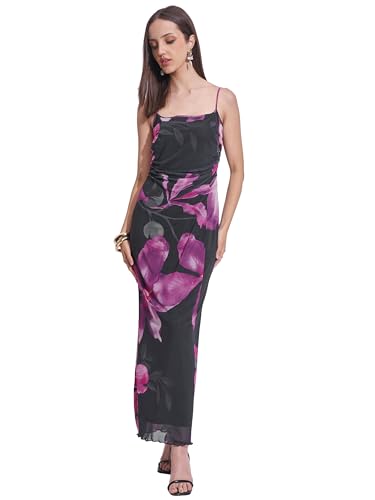 Tokyo Talkies Women Shoulder Straps Sleeveless Maxi Dress TTJ6012636 Multicolor XL