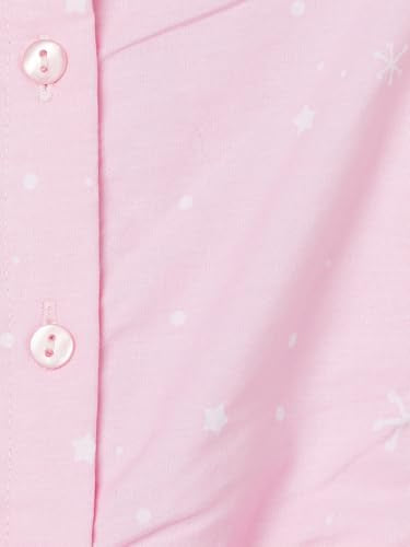 Max Girls Printed Dress with Belt (Pink_6-8 Y)