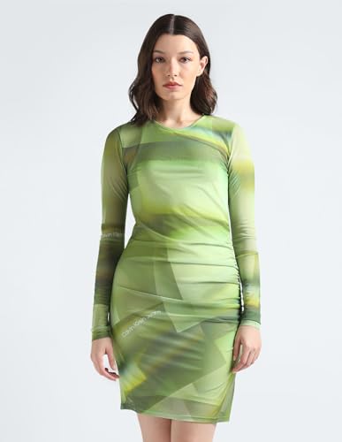 Clavin Klein Womens Green Color Dress
