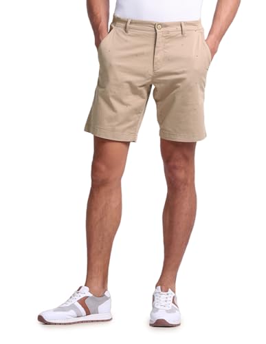 U.S. POLO ASSN. Slim Straight Fit Twill Shorts Khaki