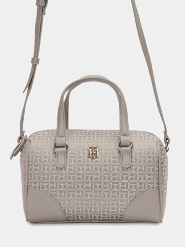 Logo Taupe Polyester Sling Bag