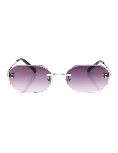 Fastrack Sunglasses |OCTAGON Silver |UV protected | Large