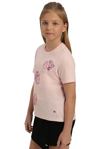 VERO MODA Girl Regular Fit Pink Tshirt