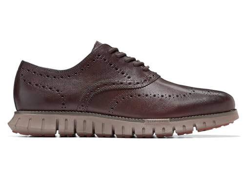 Cole Haan Mens Zerogrand Remastered Wingtip Oxfords, Dk Choc/Irish Coff, 9 UK
