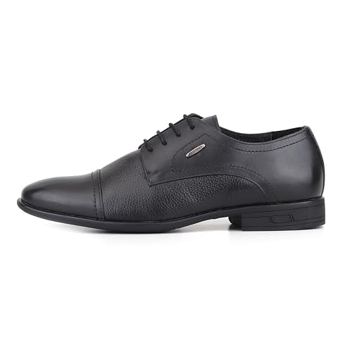 Red Chief Low Ankle Formal Derby Shoes for Men | Black UK08