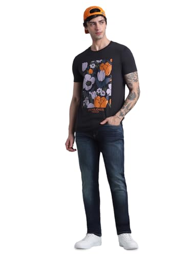 JACK & JONES Men's Skinny Fit Heavy Fade Stretchable Jeans