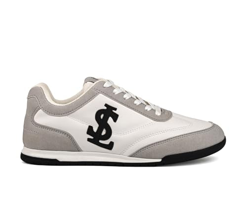 LOUIS STITCH Women’s Grey and White Casual Lightweight Sneakers | Ortholite Cushioned Comfort | Dual-Color TPR Sole | Lightweight & Comfortable Casual Lace-Up Shoes | LSD-SNK-NBL-GYWH | UK-8