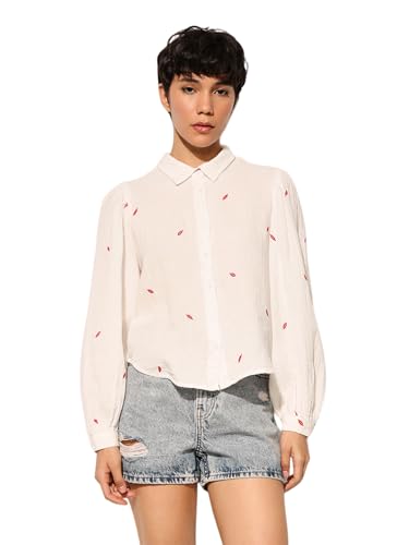 ONLY Women Regular Fit White Shirt
