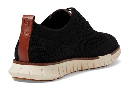 Cole Haan Men's Zg Remastered Stitchlite Oxford, Black/Ivory, 8.5 Wide