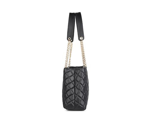 LOUIS STITCH Stylish Black Handbag for Women | Multi Pocket Ladies Satchel Handbag for Travel, Office, College | LDB-12-CUSBJB