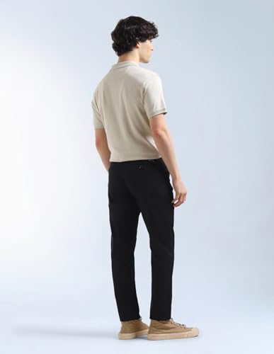 Slash Slim Tapered Fit Mid Rise Trousers