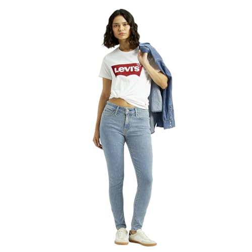 Levi's Women's Mid Rise 711 Skinny Fit LightBlue Jeans