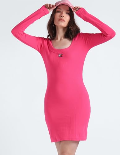 Tommy Hilfiger Womens Pink Color Dress (S)