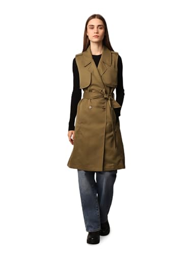 ONLY Women's Regular Fit Olive Coat