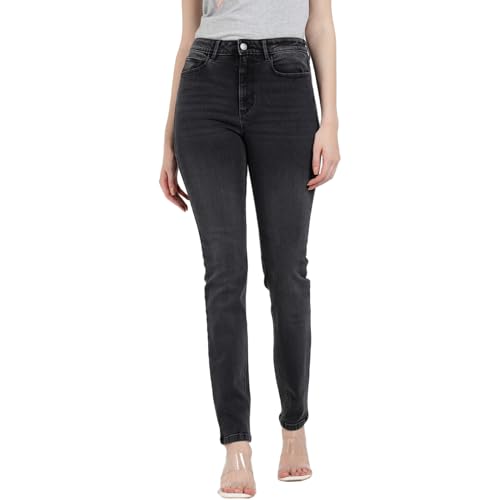 GUESS Tourmaline Mid Solid High Rise Skinny Jeans Black
