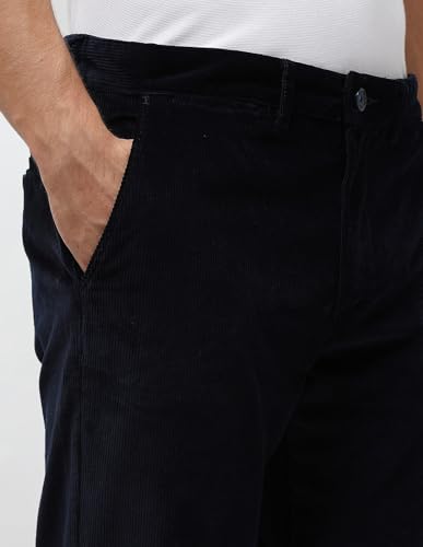 U.S.Polo Association Men's Riley Straight Fit Corduroy Trousers (USTRO073R_Blue_34)