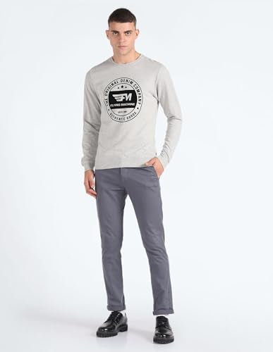 Brand Print Heathered Sweatshirt