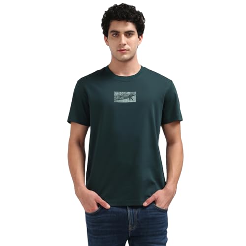 Calvin Klein Men Green Color T-Shirt (S)