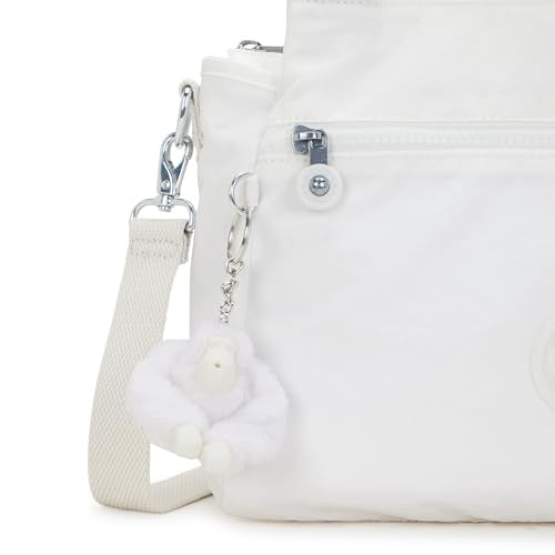 Kipling Womens Elysia Cross body, Pure Alabaster, 11.5''L x 9''H x 5''D, Kipling Women's Elysia Crossbody Bag, Lightweight, Multi-compartment Magnetic Snap Pockets, Shoulder Bag