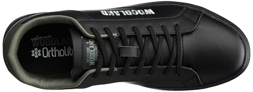 Woodland Men's Black PU Sneakers-11 UK (45EURO) (SNK 6292024)