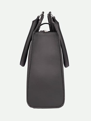 ZOUK Harriet Office Bag for Women – Stylish Vegan Leather Laptop Bag with Buckle Detailing | Formal Work Bag with iPad Compartment, Multiple Pockets & Water-Resistant Lining | Bristel