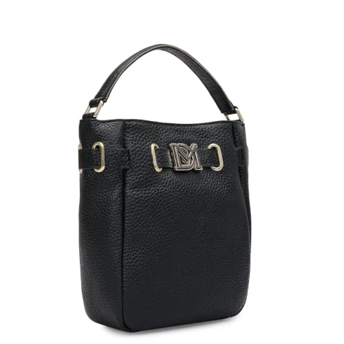 Da Milano Leather Satchel Bag for Women - Black (LB-02424)