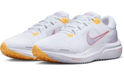 Nike WMNS AIR Zoom Vomero 16-White/Oxygen Purple-SEA Coral-Topaz GOLD-DA7698-105-4UK