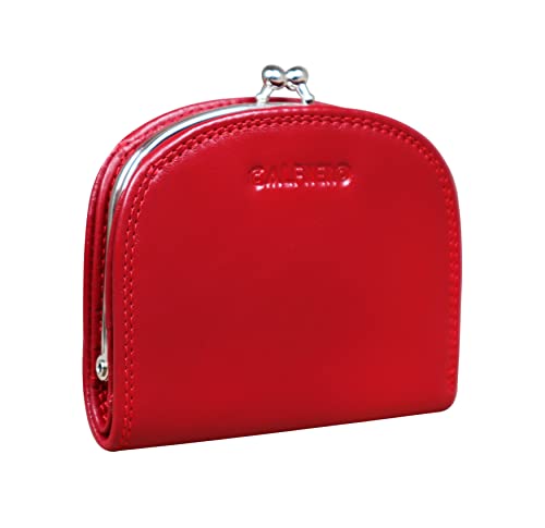 Calfnero Women’s Genuine Leather Coin Purse Wallet | Compact Kiss Lock Coin Pouch with Snap Closure, Mini Change Purse for Coins, Cash & Small Essentials
